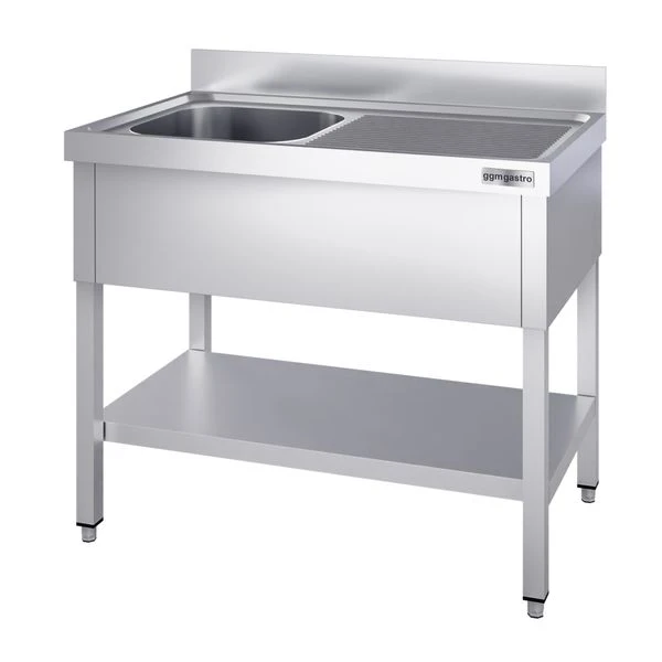 Spültisch PREMIUM - 1600x600mm - Mit Grundboden & 1 Becken Links 6 Spültisch PREMIUM - 1600x600mm - Mit Grundboden & 1 Becken Links - Image 4