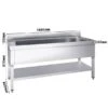Topfspültisch - 1600x600mm - Mit Grundboden & 1 Becken -Berühmter Küchengeräte Laden STR166T1 0 b17e