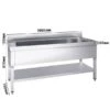 Topfspültisch - 2000x700mm - Mit Grundboden & 1 Becken -Berühmter Küchengeräte Laden STR207T1 0 8826