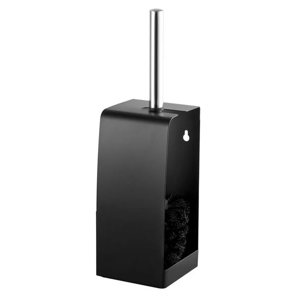 Toiletten-Bürstengarnitur - Edelstahl - Schwarz 4 Toiletten-Bürstengarnitur - Edelstahl - Schwarz – Bild 2