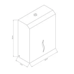 Papierhandtuchspender Mit Sensor - Für Tuchrollen - Edelstahl - Schwarz -Berühmter Küchengeräte Laden TPSPD 04 5e19 1