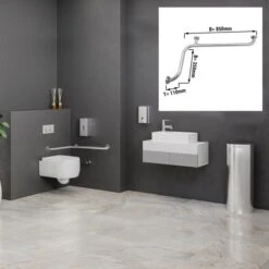 Winkelgriff - Edelstahl -Berühmter Küchengeräte Laden WGED7 masse003 d607