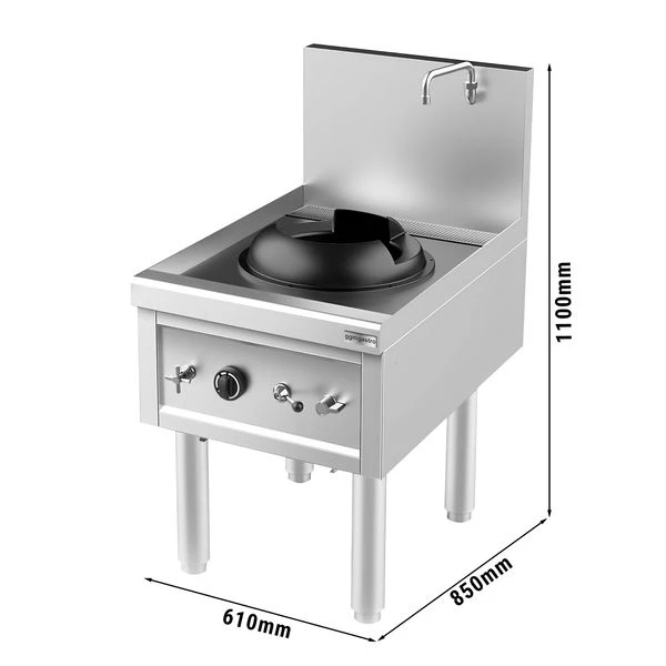 Gas Wok-Herd - 27,5 KW - 1 Kochstelle 3 Gas Wok-Herd - 27,5 KW - 1 Kochstelle