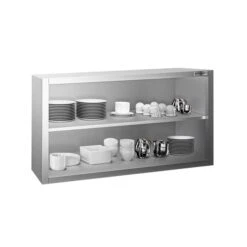 Edelstahl Wandhängeschrank PREMIUM - 1000x400mm - Ohne Schiebetür - 650mm Hoch -Berühmter Küchengeräte Laden WOK104 2 6078 1