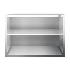 Edelstahl Wandhängeschrank PREMIUM - 1000x400mm - Ohne Schiebetür - 800mm Hoch -Berühmter Küchengeräte Laden WOK108 3 d6a4