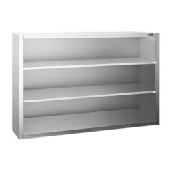 Edelstahl Wandhängeschrank PREMIUM - 1200x400mm - Ohne Schiebetür - 1000mm Hoch -Berühmter Küchengeräte Laden WOK1210 1 8239