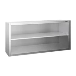 Edelstahl Wandhängeschrank PREMIUM - 1200x400mm - Ohne Schiebetür - 650mm Hoch -Berühmter Küchengeräte Laden WOK124 1 4662