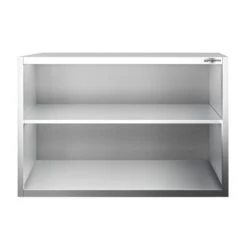 Edelstahl Wandhängeschrank PREMIUM - 1200x400mm - Ohne Schiebetür - 800mm Hoch -Berühmter Küchengeräte Laden WOK128 3 1d33
