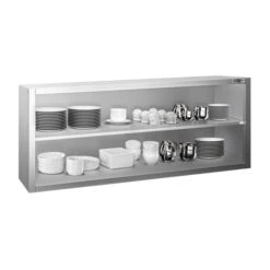 Edelstahl Wandhängeschrank PREMIUM - 1600x400mm - Ohne Schiebetür - 650mm Hoch 10 Edelstahl Wandhängeschrank PREMIUM - 1600x400mm - Ohne Schiebetür - 650mm Hoch -Berühmter Küchengeräte Laden WOK164 2 0427