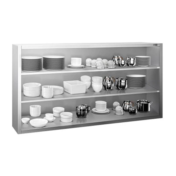 Edelstahl Wandhängeschrank PREMIUM - 1800x400mm - Ohne Schiebetür - 1000mm Hoch 5 Edelstahl Wandhängeschrank PREMIUM - 1800x400mm - Ohne Schiebetür - 1000mm Hoch - Image 3