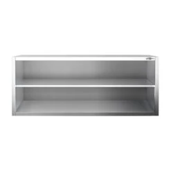 Edelstahl Wandhängeschrank PREMIUM - 1800x400mm - Ohne Schiebetür - 650mm Hoch -Berühmter Küchengeräte Laden WOK184 3 354c
