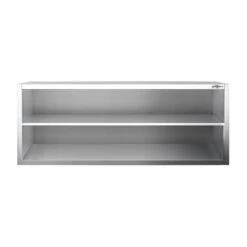 Edelstahl Wandhängeschrank PREMIUM - 2000x400mm - Ohne Schiebetür - 650mm Hoch -Berühmter Küchengeräte Laden WOK204 3 e152