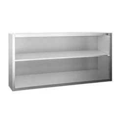Edelstahl Wandhängeschrank PREMIUM - 2000x400mm - Ohne Schiebetür - 800mm Hoch -Berühmter Küchengeräte Laden WOK208 1 a203