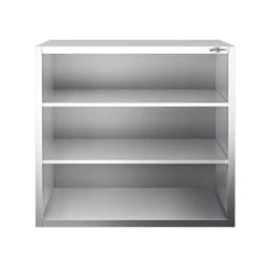 Edelstahl Wandhängeschrank PREMIUM - 800x400mm - Ohne Flügeltür - 1000mm Hoch -Berühmter Küchengeräte Laden WOK810 3 c3ee