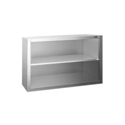 Edelstahl Wandhängeschrank PREMIUM - 800x400mm - Ohne Flügeltür - 650mm Hoch -Berühmter Küchengeräte Laden WOK84 1 282b
