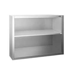 Edelstahl Wandhängeschrank PREMIUM - 800x400mm - Ohne Flügeltür - 800mm Hoch -Berühmter Küchengeräte Laden WOK88 1 bbdc