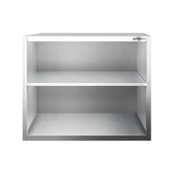 Edelstahl Wandhängeschrank PREMIUM - 800x400mm - Ohne Flügeltür - 800mm Hoch -Berühmter Küchengeräte Laden WOK88 3 9481