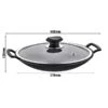 Wok Ø 340 Mm Antihaft Mit Glasdeckel -Berühmter Küchengeräte Laden WOM340 0 d544