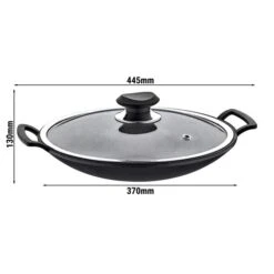 Wok Ø 340 Mm Antihaft Mit Glasdeckel