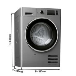 Wärmepumpentrockner - 8 Kg - Silber
