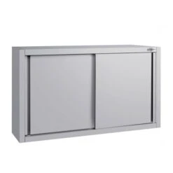 Edelstahl Wandhängeschrank ECO - 1000x400mm - Mit Schiebetür - 650mm Hoch -Berühmter Küchengeräte Laden WSK104 1 14e3