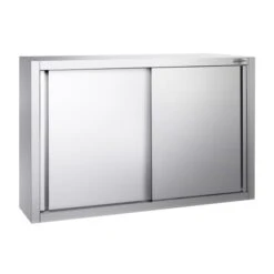 Edelstahl Wandhängeschrank PREMIUM - 1000x400mm - Mit Schiebetür - 800mm Hoch -Berühmter Küchengeräte Laden WSK108 1 cea2