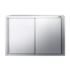Edelstahl Wandhängeschrank PREMIUM - 1200x400mm - Mit Schiebetür - 800mm Hoch -Berühmter Küchengeräte Laden WSK128 3 aa36