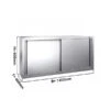 Edelstahl Wandhängeschrank PREMIUM - 1400x400mm - Mit Schiebetür - 650mm Hoch 2 Edelstahl Wandhängeschrank PREMIUM - 1400x400mm - Mit Schiebetür - 650mm Hoch -Berühmter Küchengeräte Laden WSK144 0 2aa4