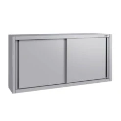 Edelstahl Wandhängeschrank ECO - 1400x400mm - Mit Schiebetür - 650mm Hoch -Berühmter Küchengeräte Laden WSK144 ECO 1 e3c2