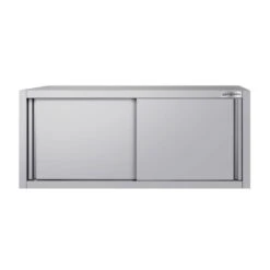Edelstahl Wandhängeschrank ECO - 1400x400mm - Mit Schiebetür - 650mm Hoch -Berühmter Küchengeräte Laden WSK144 ECO 3 0939