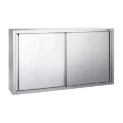 Edelstahl Wandhängeschrank PREMIUM - 1600x400mm - Mit Schiebetür - 1000mm Hoch -Berühmter Küchengeräte Laden WSK1610 1 9a7e