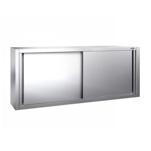 Edelstahl Wandhängeschrank PREMIUM - 1800x400mm - Mit Schiebetür - 650mm Hoch 4 Edelstahl Wandhängeschrank PREMIUM - 1800x400mm - Mit Schiebetür - 650mm Hoch – Bild 2