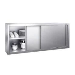 Edelstahl Wandhängeschrank PREMIUM - 1800x400mm - Mit Schiebetür - 650mm Hoch 10 Edelstahl Wandhängeschrank PREMIUM - 1800x400mm - Mit Schiebetür - 650mm Hoch -Berühmter Küchengeräte Laden WSK184 2 e8c0