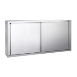 Edelstahl Wandhängeschrank PREMIUM - 2000x400mm - Mit Schiebetür - 1000mm Hoch -Berühmter Küchengeräte Laden WSK2010 1 66f2