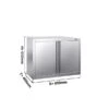 Edelstahl Wandhängeschrank PREMIUM - 800x400mm - Mit Flügeltür - 650mm Hoch -Berühmter Küchengeräte Laden WSK84 0 b1c8