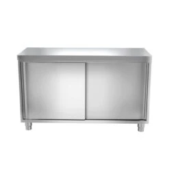 Edelstahl Arbeitsschrank ECO - 1200x700mm - Mit Schiebetür -Berühmter Küchengeräte Laden ask126 6bb9 1