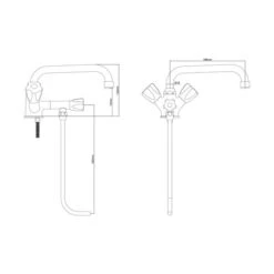 Einloch Mischbatterie Mit 1 Unterspülrohr & 1 Schwenkhahn 8 Einloch Mischbatterie Mit 1 Unterspülrohr & 1 Schwenkhahn -Berühmter Küchengeräte Laden bay300 abmessungen f897