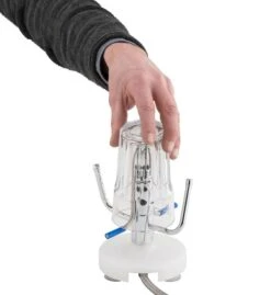 Behälter-, Gläser- & Kragendusche Mit Standfuss Mit Saugnäpfen & Schlauch -Berühmter Küchengeräte Laden bgkdlb4502 glas 0e56