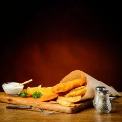 Elektro Fritteuse - 22 Liter - 22 KW - Mit Ölfiltersystem -Berühmter Küchengeräte Laden detail fish fries 1 862f 1