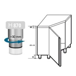 Edelstahl Eckarbeitsschrank PREMIUM Mit Flügeltür Ohne Aufkantung 1000x600mm 11 Edelstahl Eckarbeitsschrank PREMIUM Mit Flügeltür Ohne Aufkantung 1000x600mm -Berühmter Küchengeräte Laden esk106 4 1290