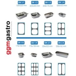 GN Behälter Gelocht 1/2 - Tiefe 20 Mm -Berühmter Küchengeräte Laden gn behaelter neu c478 21