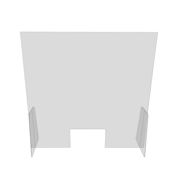 Hygiene-/ Spuckschutz / Virenschutz - 60 X 80 Cm - Mit Durchreiche 4 Hygiene-/ Spuckschutz / Virenschutz - 60 X 80 Cm - Mit Durchreiche – Bild 2