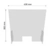 Hygiene-/ Spuckschutz / Virenschutz - 60 X 80 Cm - Mit Durchreiche -Berühmter Küchengeräte Laden hustenschutz 01 800 neu 4b20