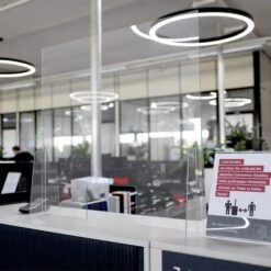 Hygiene-/ Spuckschutz / Virenschutz - 60 X 80 Cm - Mit Durchreiche 8 Hygiene-/ Spuckschutz / Virenschutz - 60 X 80 Cm - Mit Durchreiche -Berühmter Küchengeräte Laden hustenschutz 02 bcca 1