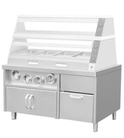 Unterschrank Für Getränkespender Mit Becherhaltern & Eiswürfelfach - 1,5 M -Berühmter Küchengeräte Laden kbask150 1f3a