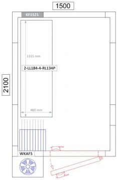 Aluminium Grundregal - 1315 X 1800 Mm -Berühmter Küchengeräte Laden kf1521 2 ll184 4 rl134p aadd