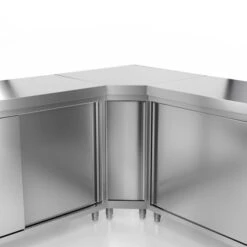 Edelstahl Arbeitsschrank ECO - 1600x600mm - Mit Schiebetür -Berühmter Küchengeräte Laden millieu arbeitsschrank f999 41