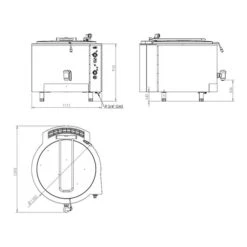Gas Kochkessel - 300 Liter - 40 KW - Indirekte Beheizung 9 Gas Kochkessel - 300 Liter - 40 KW - Indirekte Beheizung -Berühmter Küchengeräte Laden otgi 300 64d7