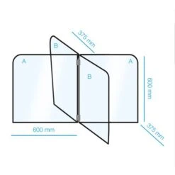 Tisch- Kunststofftrenner / Hygieneschutz - Set Für 4 Arbeitsplätze