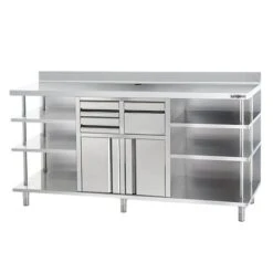 Kaffee Unterschrank 2,5m, Mit Ablage Links Und Rechts -Berühmter Küchengeräte Laden uki206 newlogo 980c